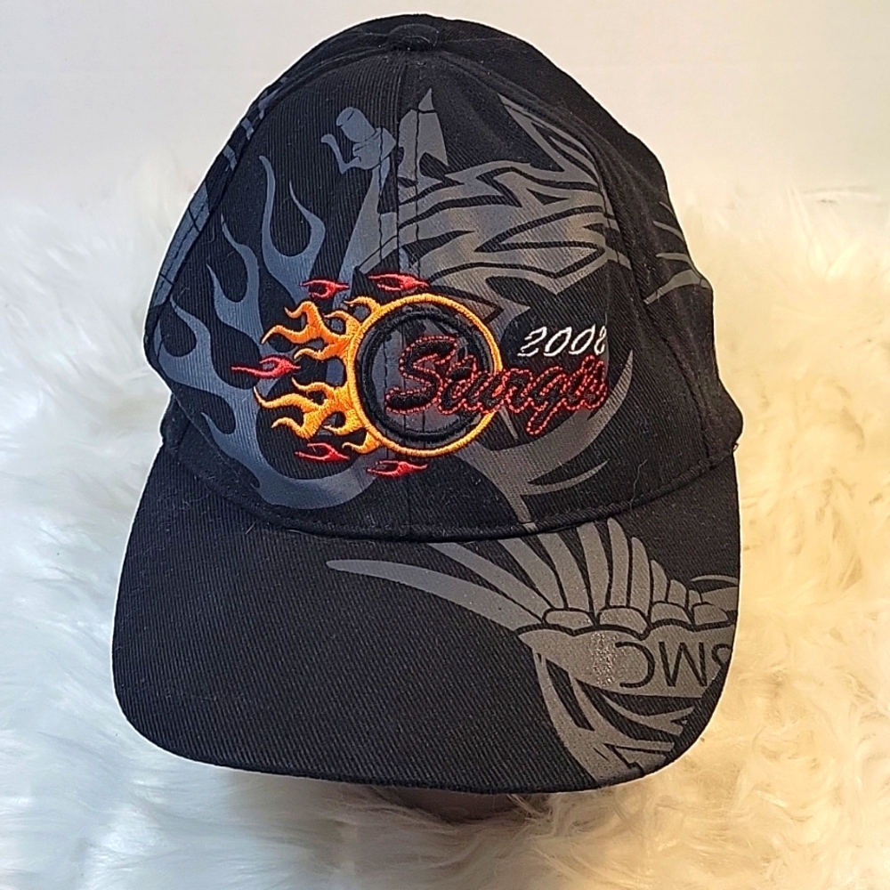 STURGIS Motor Classic 2002 Black, Gray, Red Graphic Hat‎